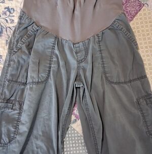 Gray Motherhood Maternity Cargo Pant